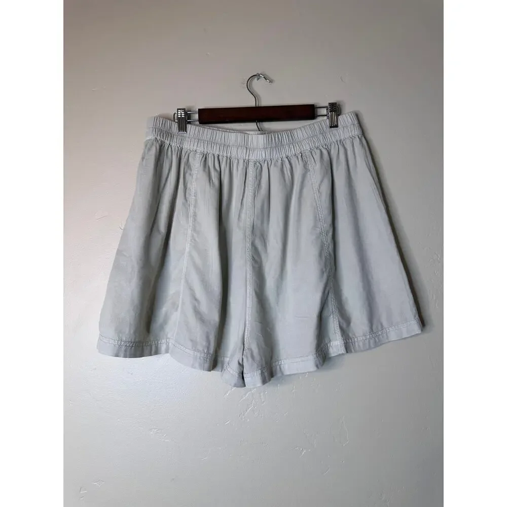 Free People Get Free Poplin Shorts Light Grey XL